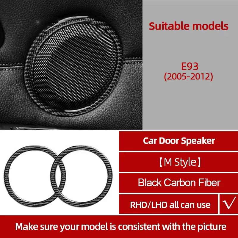Kohlefaser Für BMW E90 E92 E93 2005-2012 Auto Mittelkonsole CD-Panel Verkleidung Aufkleber Tuning Abdeckung Dekor Auto Innenzubehör