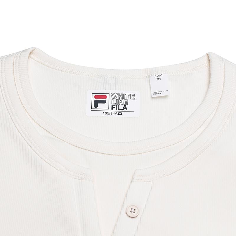 Fila Heritage Knitted Comfortable Long Sleeve Slim Fit T-Shirt Women Tops F11W638205FIV