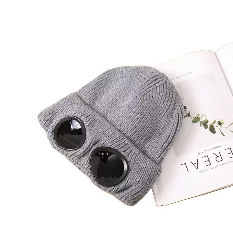 Dix bonnets tricotés en bambou, nouvelles lunettes de soleil automne et hiver pour hommes et femmes, bonnets tricotés résistants au froid et chauds, bonnets froids mode pour le ski et le vélo