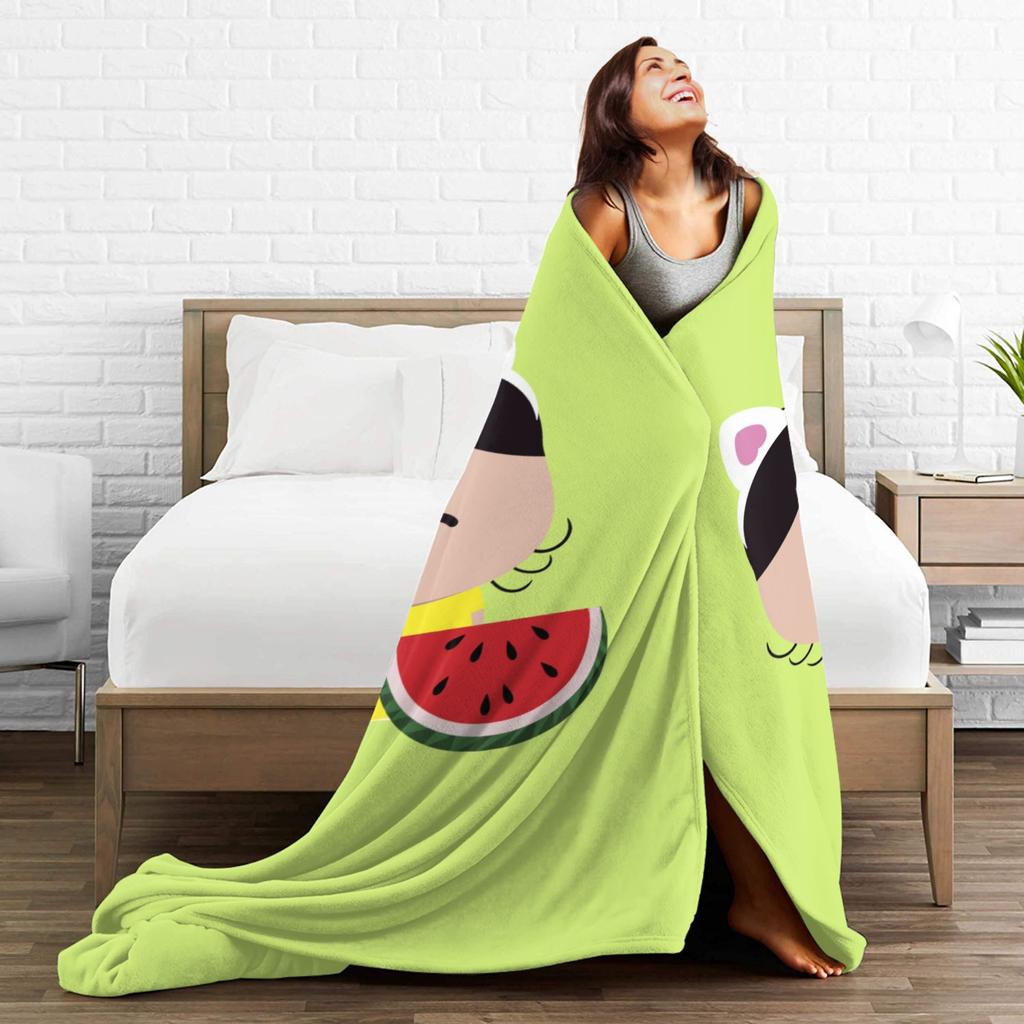 Anime Magali Festa Super Soft Blanket For Chair Sofa Bed Novelty Bedding Throws Winter Picnic Flannel Bedspread