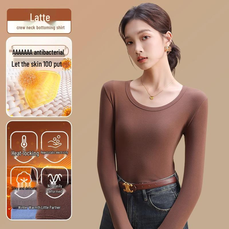 Women's Seamless Thermal Slimming Long Sleeve Undershirt