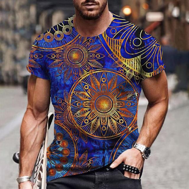 

Мужская футболка, африканские дашики, традиционные топы, винтажная одежда в этническом стиле, повседневная одежда, уличная одежда большого размера с круглым вырезом и коротким рукавом XL