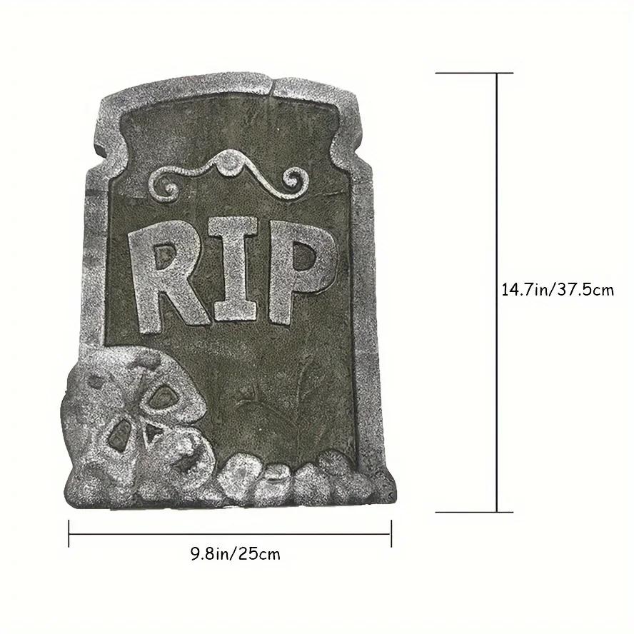 4 Pcs Realistic Halloween Tombstone Decorations Are Used for Haunted Houses Courtyards and Outdoor Halloween Parties.