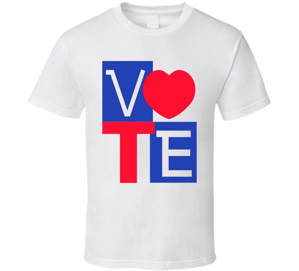 Vote Heart T Shirt 3XL