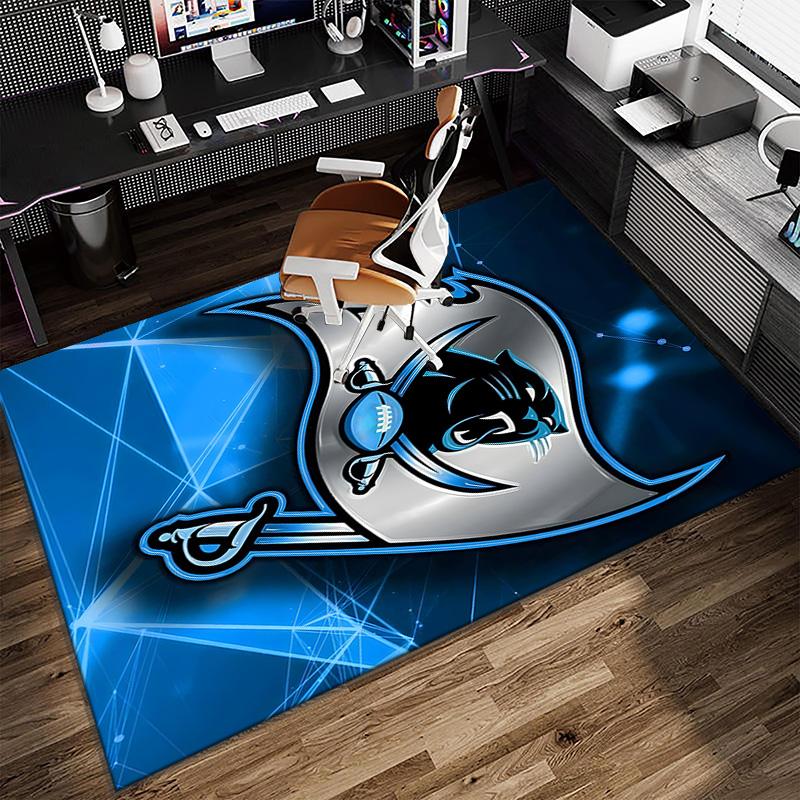 Panthers Helmet Carpet, Kitchen Rugs, Yoga Mat, Non-Slip Mats, Rug for Bathroom, Living Room bedroom, Camping Rugs Christmas Gift