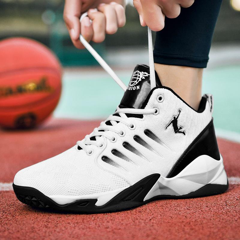 Four Seasons Basketball Shoes 2025 New Sports Shoes High-top Cement Wear-resistant Boots Shock-absorbing Men's Basketball Shoes