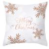 New Pink and Gold Christmas Peach Leather Velvet Pillowcase Festive Home Decoration Pillow Cushion Cover
