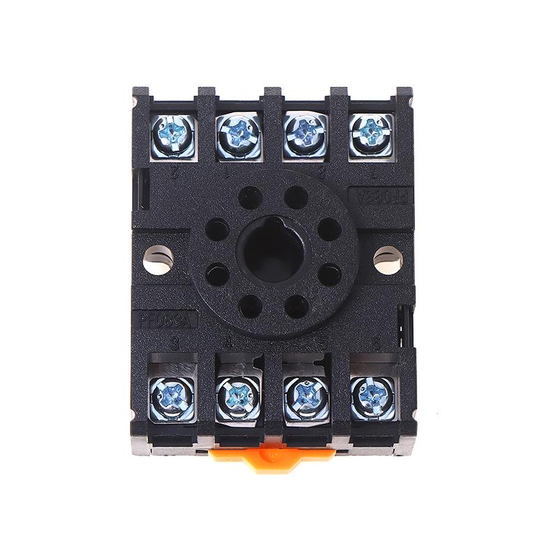 1/5Pcs Pf083A Power Relay Base Socket 8 Pins Relay Socket For Mk2P Ah3 Asy Dh48S Rail Mounting