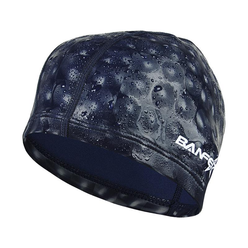 Banfei Glitter PU Swim Cap: Colorful, Comfortable & Waterproof for Adults