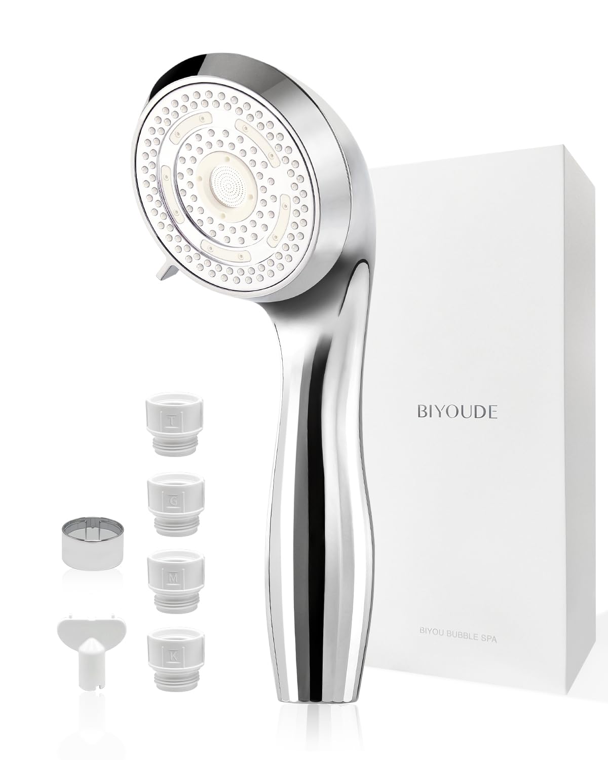 

Shower Head New Bubble Shower Moisturizes Skin and Removes Pore Water Includes International Standard Joints and Multiple Perfect Includes Luxury Gift