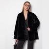 Russian imitation fur mink coat medium and long V-neck environmentally friendly fur top artificial fur clothing women