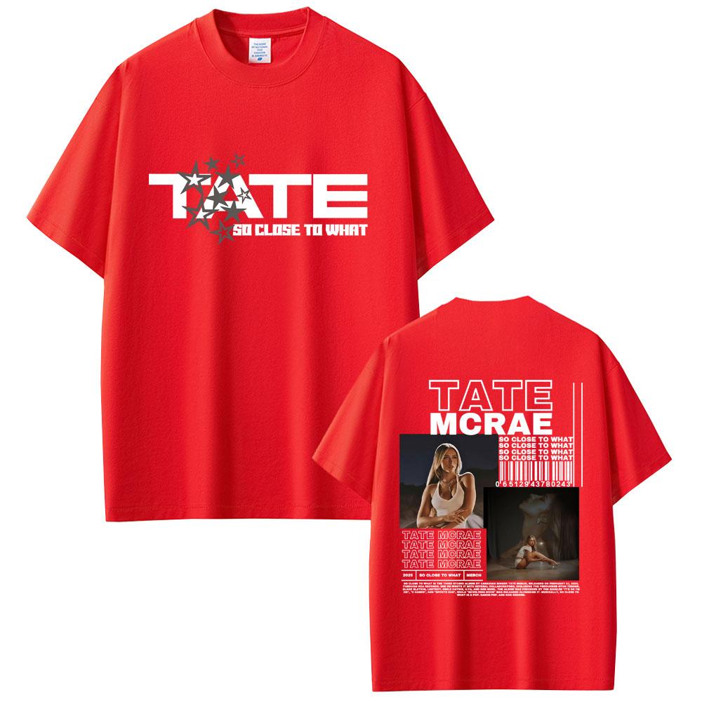 Wat Is Tate McRae's Album So Close To Miss Possession 2025 Wereldtour T-shirt Zomer Heren Dames Mode Katoenen T-shirt