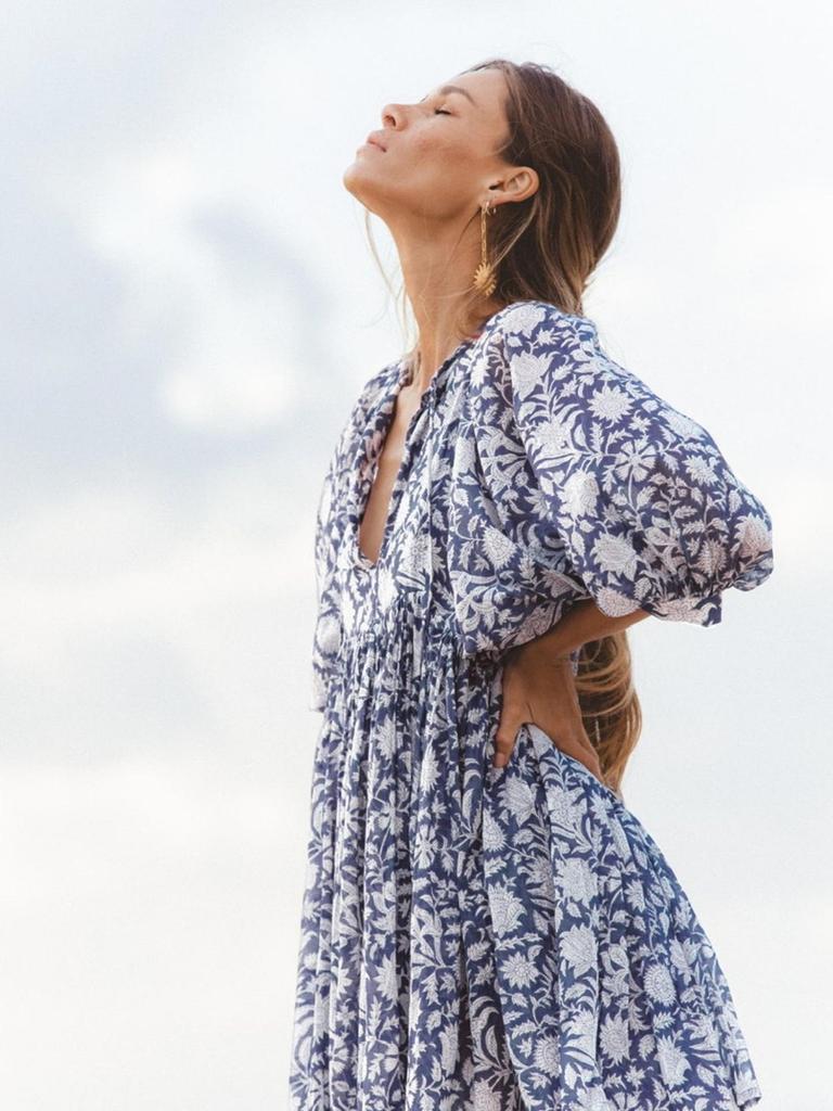 Women's Floral Tie-Back Casual Cotton Dress - Short Sleeve & Loose Fit for Beach Holidays