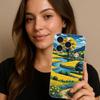 Rural Scenery Wheat Field Art Phone Case For IPhone 17 16 15 14 Plus 13 12 11 Pro Max Phone Back Cover Transparent Shockproof Co