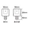TANAX NAPOLEON C-3 Screw Diameter Conversion Adapter, Black, Height Adjustment Adapter, 2-Pack