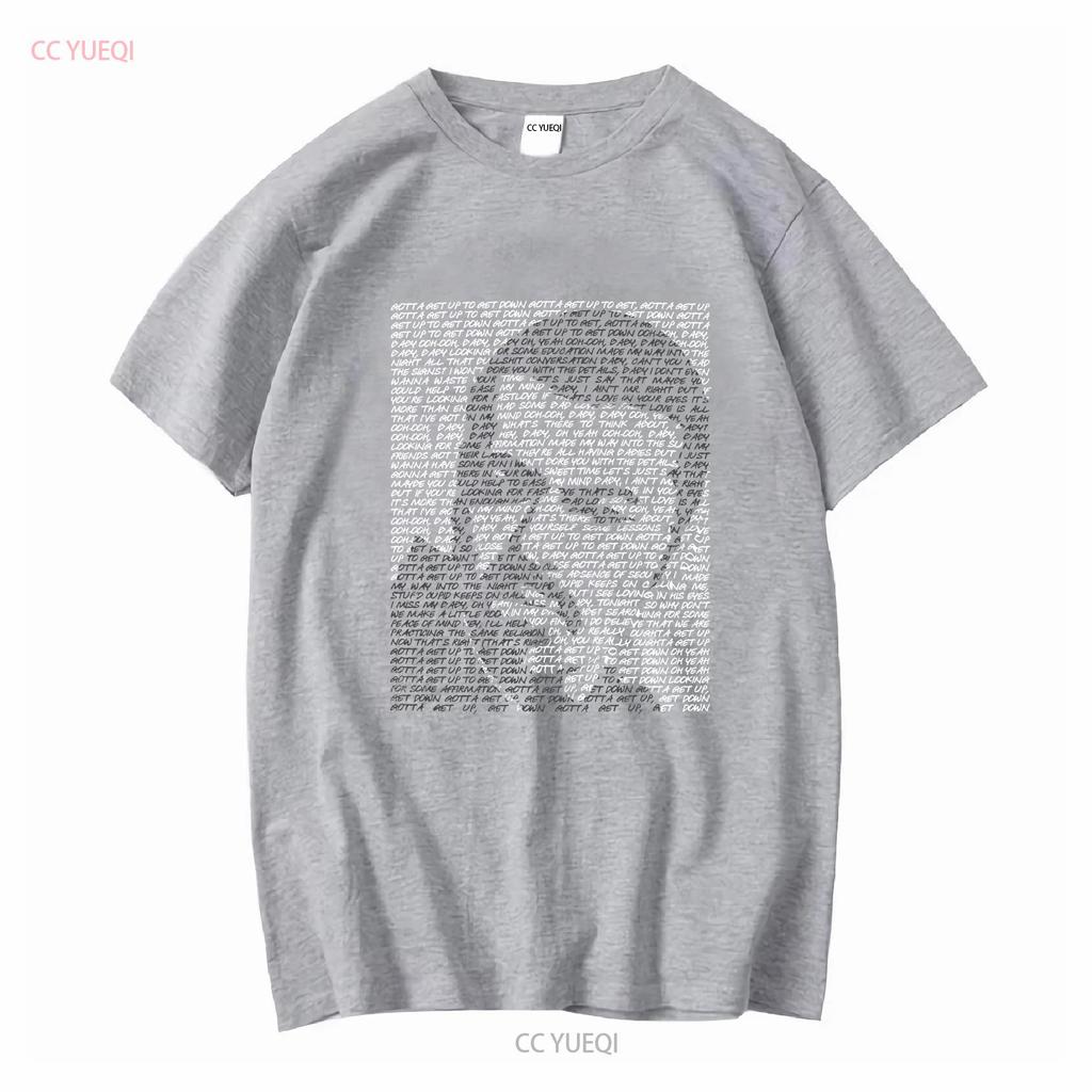 George Michael 'Fastlove' Lyrics Art T Shirt Hand Designed Tribute Merchandise Long or Short Sleeves Vintage Washed