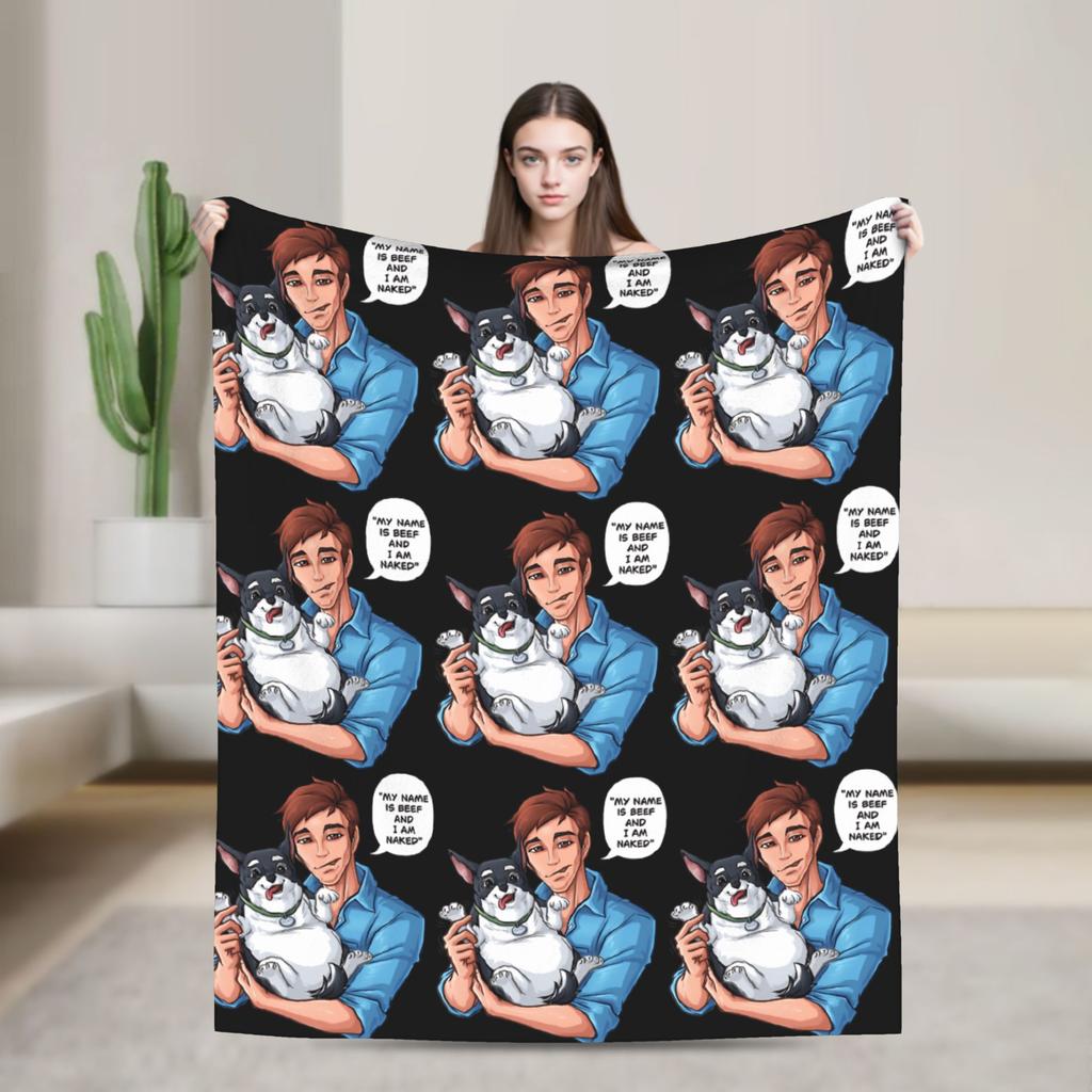 Dispatch Game Character Super Soft Blanket Boy Girl Plush Throw Blanket Fluffy Home Decor Flannel Bedspread Sofa Bed Cover