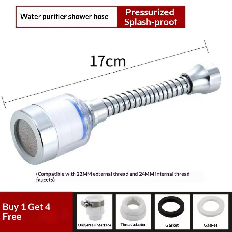 360° Rotatable Water Purifier Filter Tap Universal Leakproof Faucet Water Filter for Kitchen Bathroom Shower Household Use