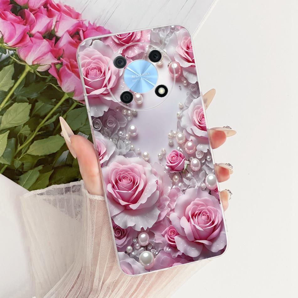 For Huawei Nova Y90 Y91 Cute Flower Butterfly Cat Painted Case For Huawei NovaY90 NovaY91 Soft Silicone TPU Phone Cases