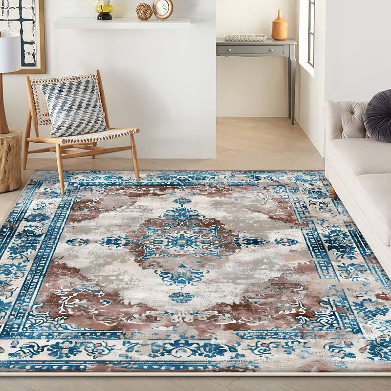 Bohemian Retro Carpet Living Room Persian Decoration Sofa Easy Cleaning Rug 200x300cm Customizable Bedroom Non-slip Mat Floor