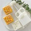MidAutumn Festival Moon Cake Maker 3D Leaf Pattern Moon Cake Molds Cookie Stamp Hand Press Cookie Dessert Cutter
