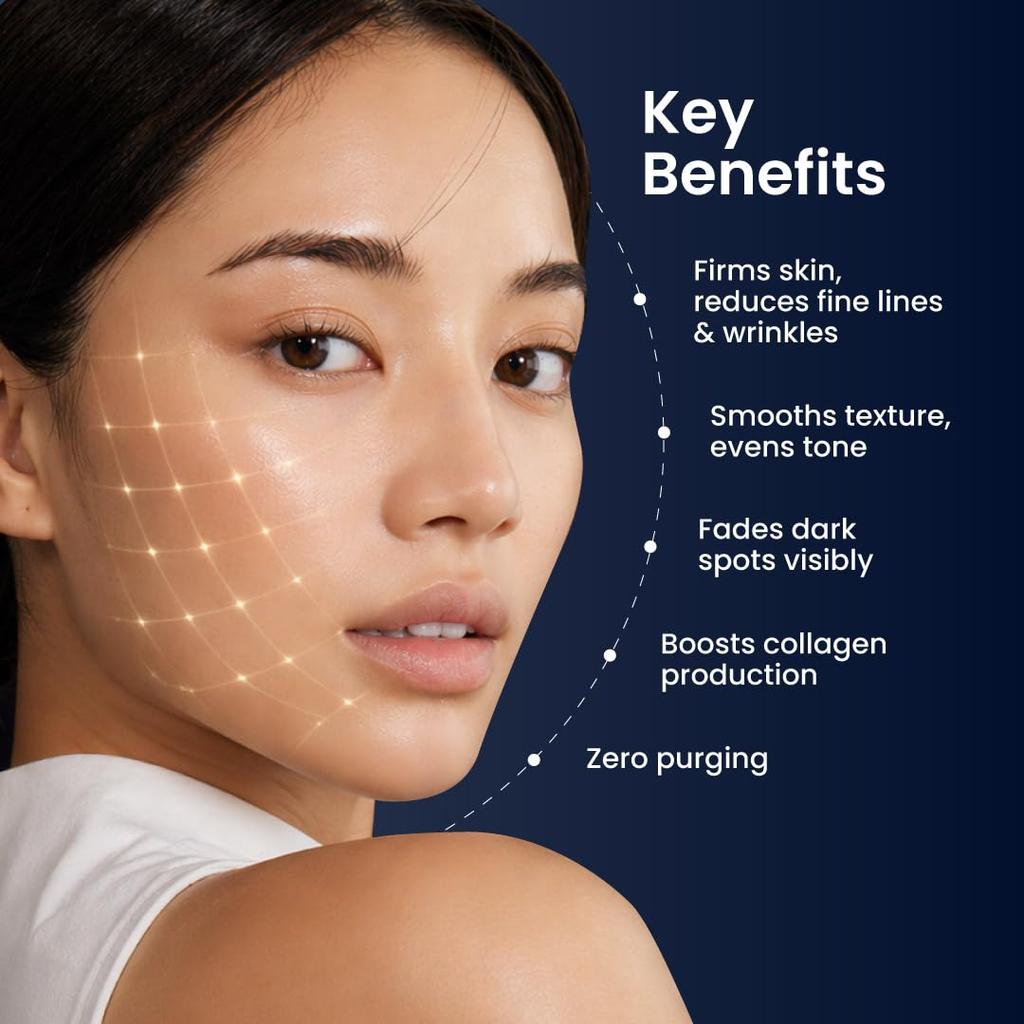 Foxtale 0.15% Beginner Friendly Retinol Night Serum | Anti-Aging Night Cream | Reduces Fine Lines and Wrinkles | No Purging | For Younger-looking S