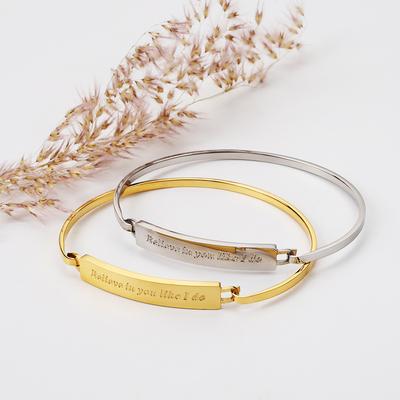 Titanium Steel Inspirational Pop Jewelry DIY Bracelet