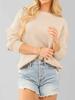 2025 Autumn/Winter Women's Backless Knitwear with Lace Patchwork