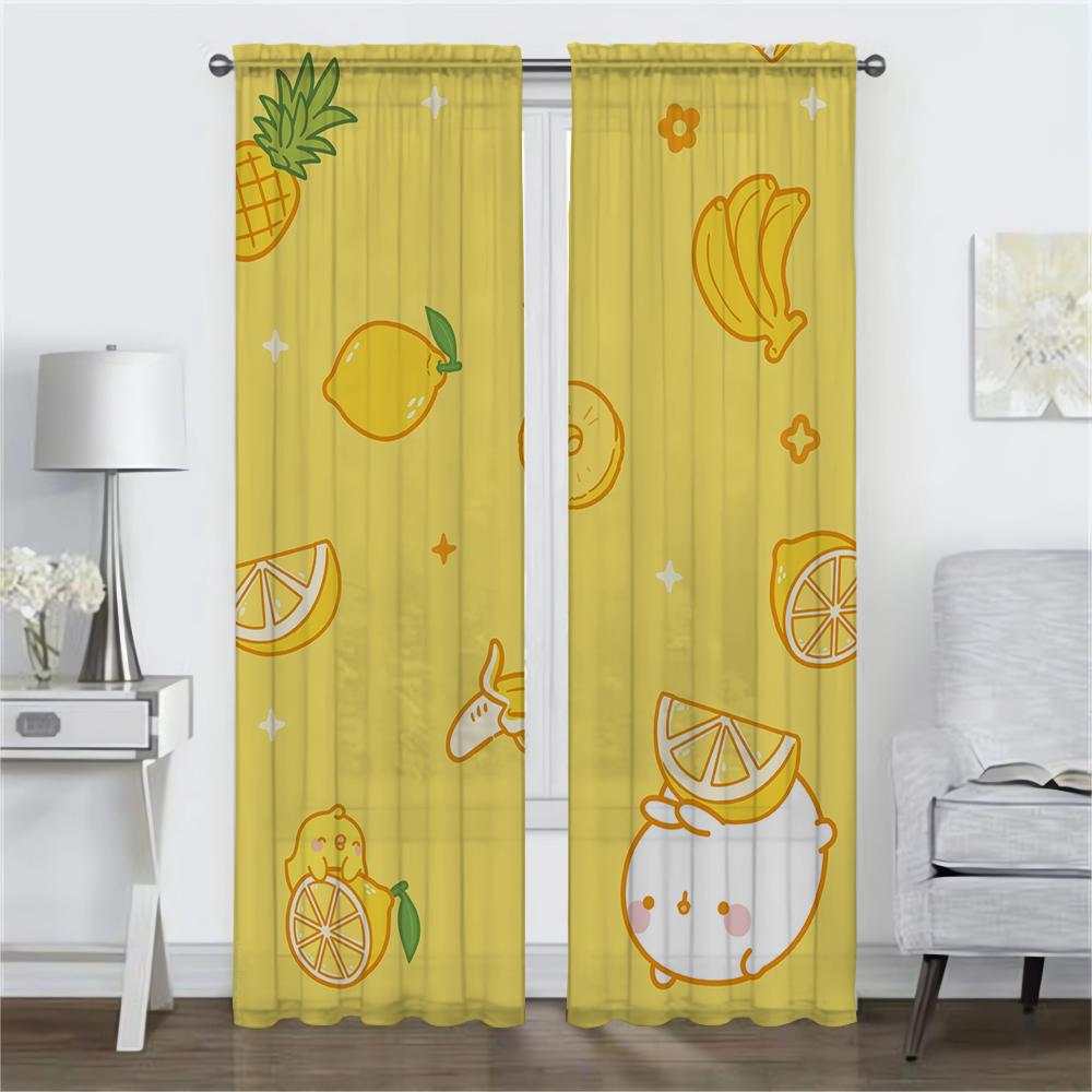 Kitchen Curtains for Bedroom Molang Living Room Curtain Shades Halloween Decoration Home Interior Curtains 2 Pieces Partition