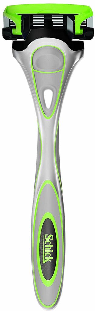 Hydro Schick Hydro 5 Premium Sensitive Skin Holder with Skin Guard 5 Blades Green Shaving Razor (with Blade)