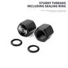 Car Wheel Tire Valve Stems Cap With Keychain Keyring Badge For MINI One Cooper JCW Countryman Clubman Cabrio Paceman Coupe njbwy33