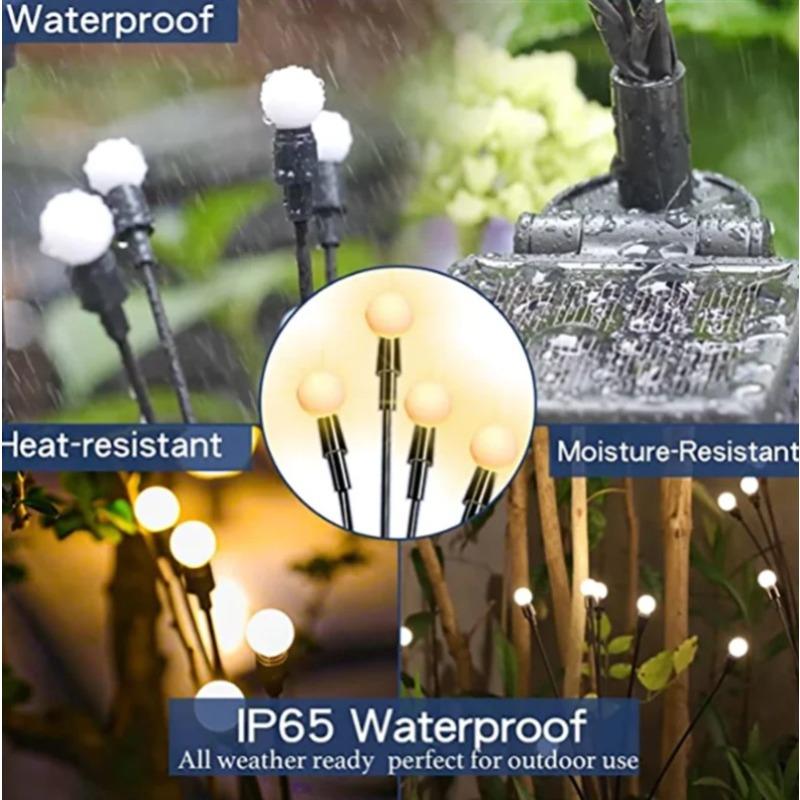 Solar LED Light Outdoor Garden Decoration Landscape Lights Firework Firefly Lawn Lamps Country House Terrace Balcony Decor Lamp