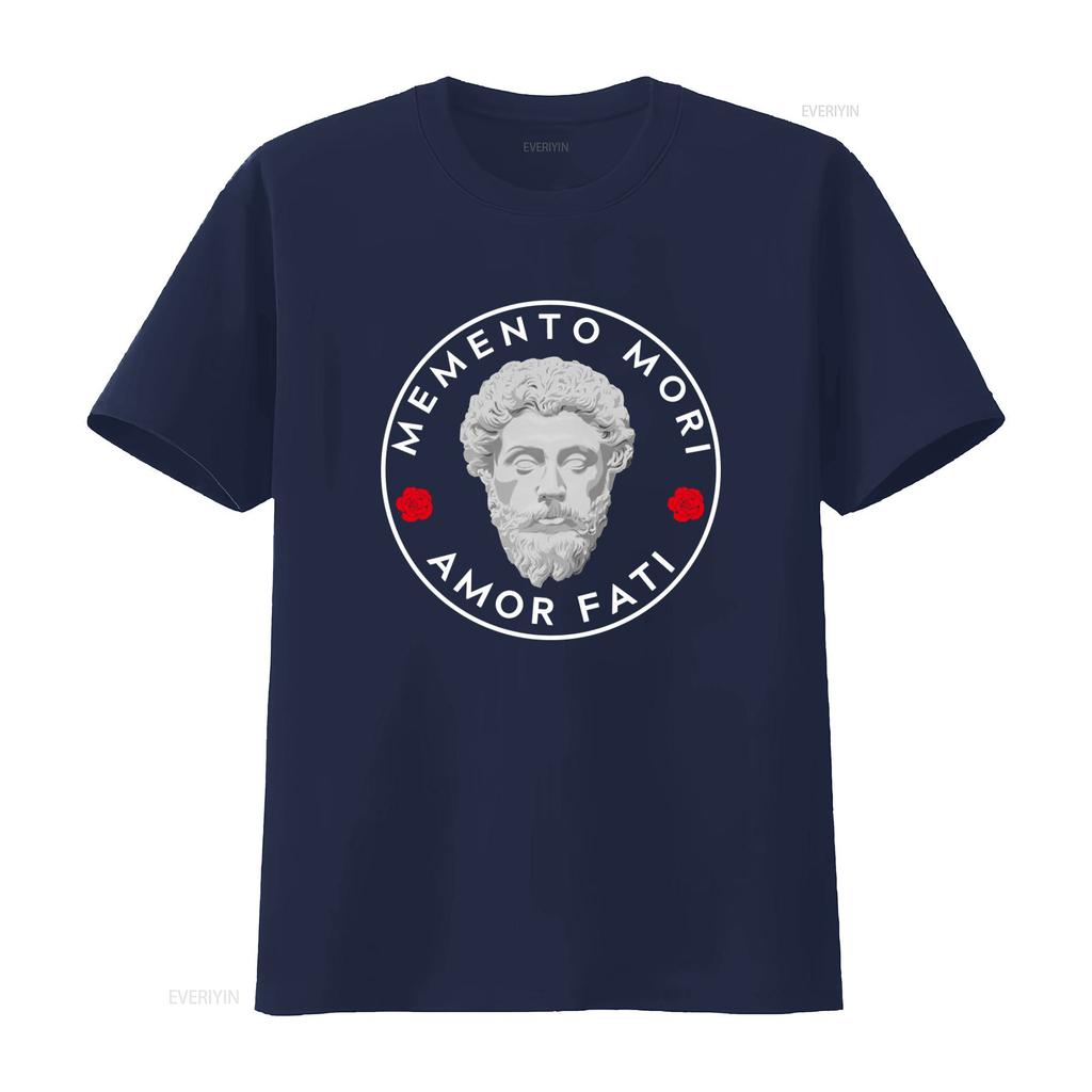 Marcus Aurelius Memento Mori Amor Fati T Shirt Roman Emperor Philosophy Inspired Graduation For Her And Him Vintage Washed