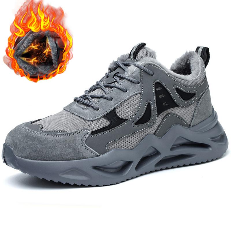 

Мужская дышащая защитная обувь, неразрушимые рабочие кроссовки с защитой от проколов, мужская легкая рабочая обувь, мужская защитная обувь со стальным носком 40