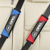 2pieces of genuine leather carbon fiber car seat belts and car accessoriesFor Opel Insignia Astra Antara Meriva Zafira H G Corsa