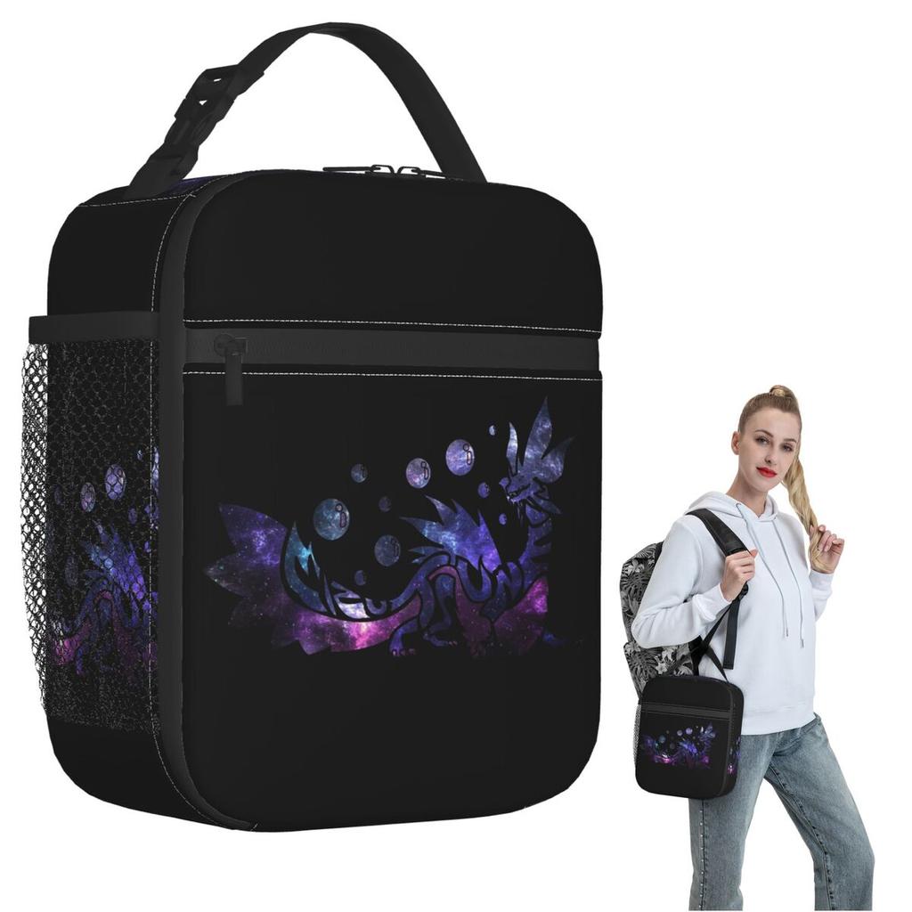 Monster Hunter World - Mizutsune Insulated Lunch Bag for Women Children Portable Food Boxes Thermal Lunch Box Tote