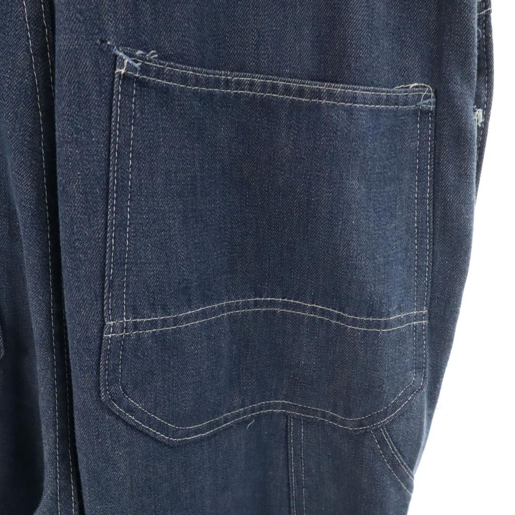 Sears 70s 80s vintage denim Overall Indigo Painter Men's Used