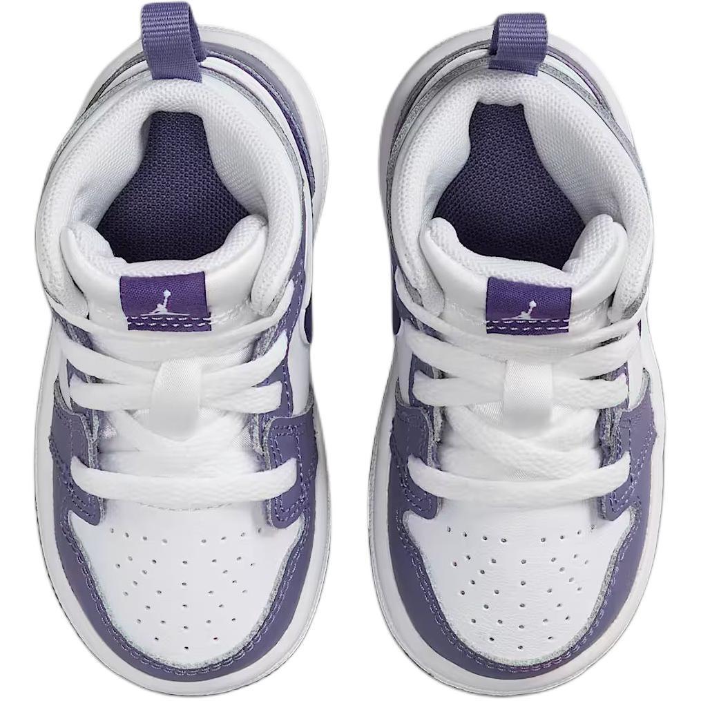 (TD) Air Jordan 1 Mid 'Dusty Amethyst White Court Purple' Baby DQ8425-500