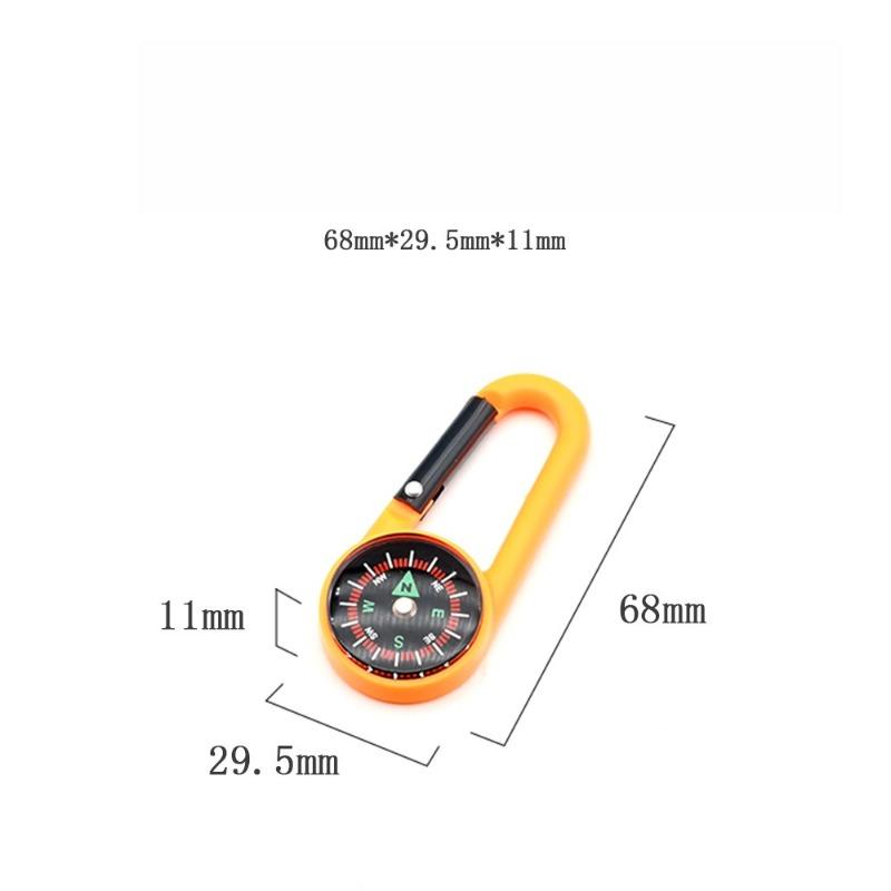 Outdoor Mountaineering Buckle Compass Hook Multi Functional Quick Hanging Compass Portable Liquid Suspension North Needle Compass