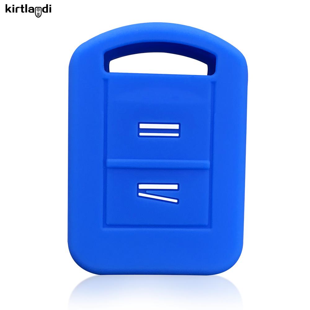 

Силиконовый чехол-защита для ключа автомобиля для Opel Corsa C Astra G Meriva A Vauxhall Agila Combo 2-кнопочный пульт оболочка колпачок держатель синий