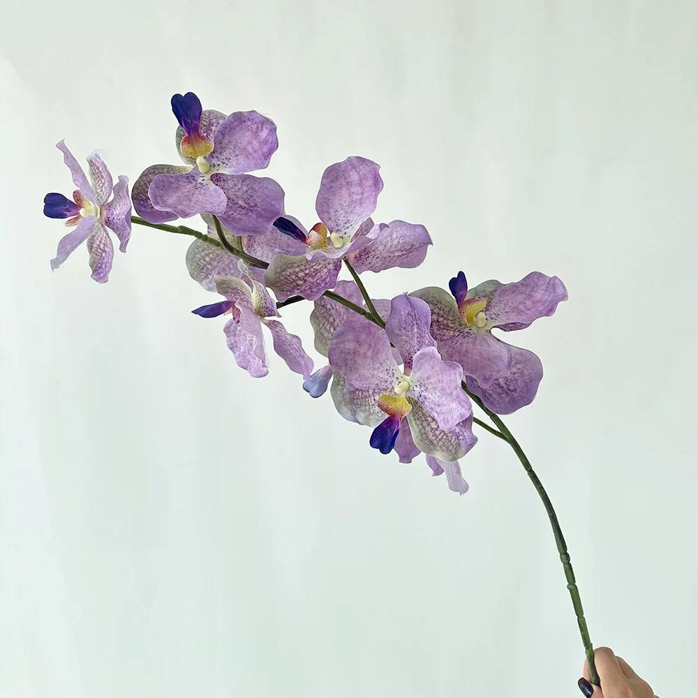 4Pcs Artificial 9Heads Phalaenopsis Silk Flower for Home Decoration Fake Flowers Butterfly Orchid Party Wedding Floral Ornaments