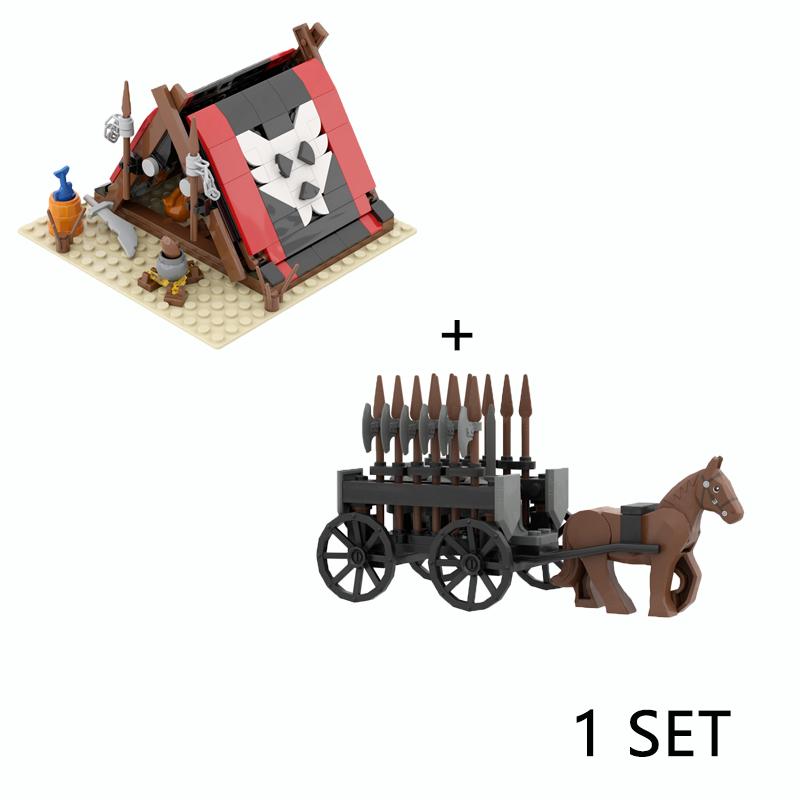 

Средневековый военный замок рыцарь строительные блоки черный белый боевой конь оружие кирпичи вид улицы совместимые фигурки игрушки