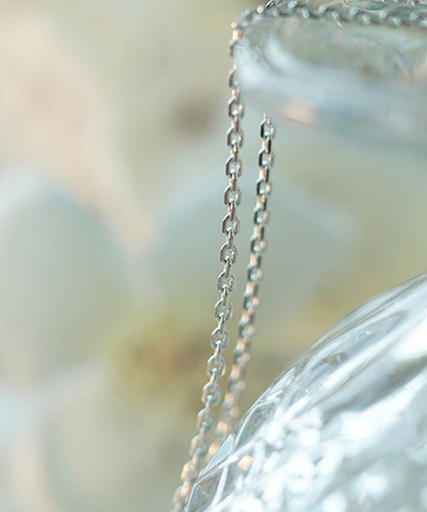 Alleun Silver 925 Square Bold Square Chain Necklace