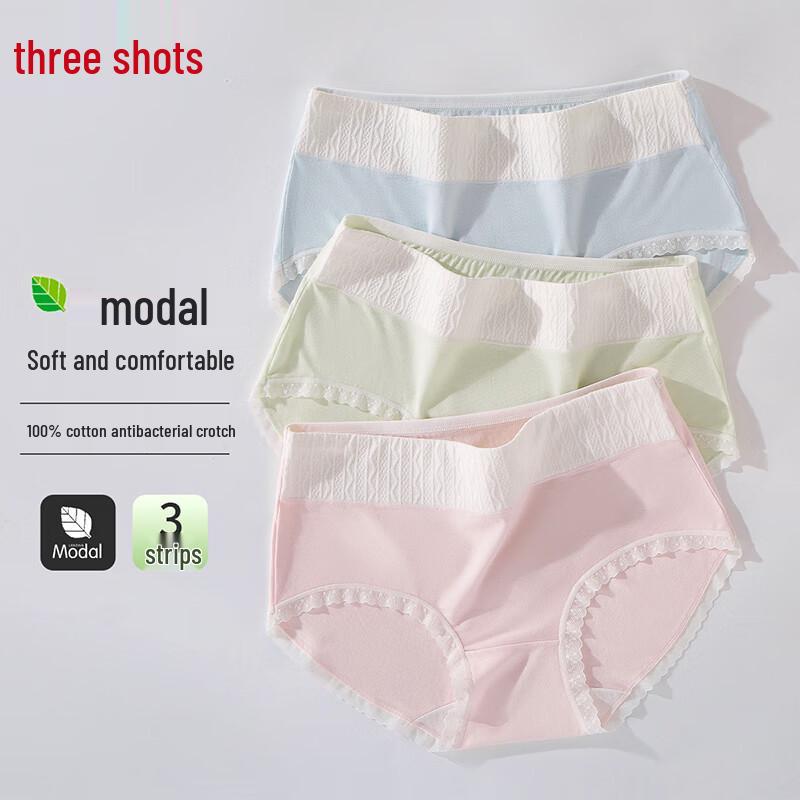 

Sanquan Women s Modal Blend Antibacterial Lace Briefs 3-Pack L
