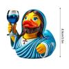 Jesus Duck, Creative Resin Statue Jesus Duck Miniature Animals Multifunctional Christian Decoration Outdoor Animal Decor