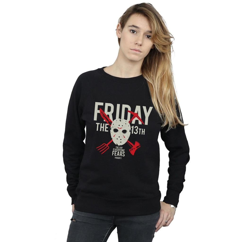 Friday 13th Womens/Ladies Day Of Fear Sweatshirt