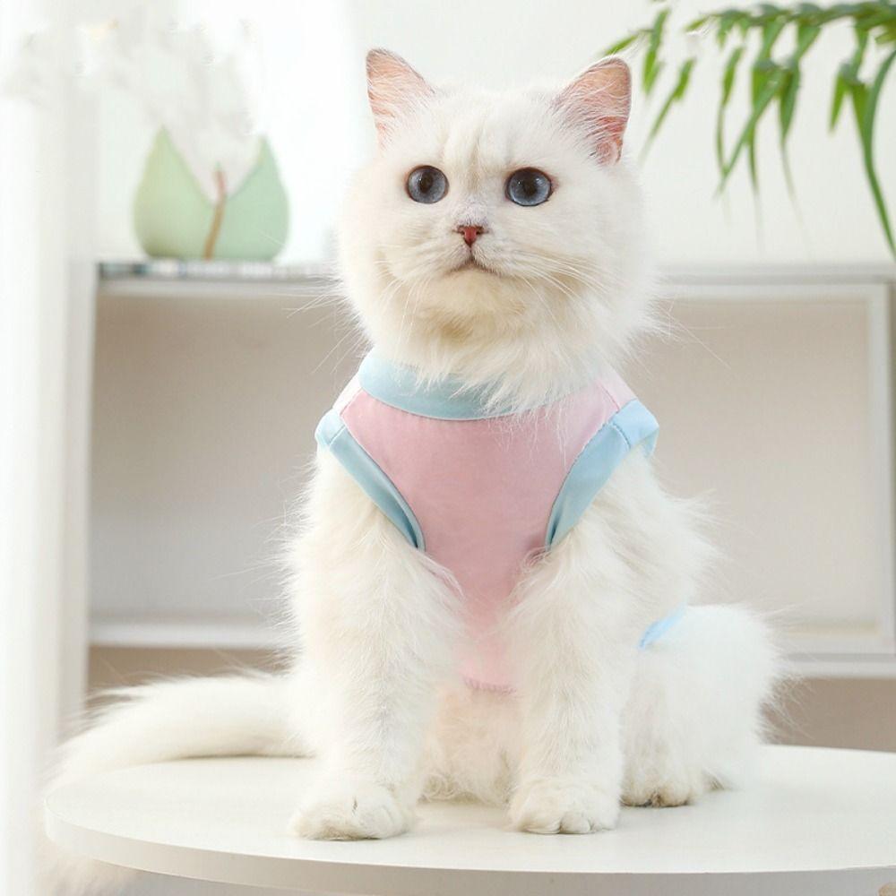 Thin Pet Sunscreen Clothes Sleeveless Cat Ice Silk Shirt Comfortable Dog Cooling Vest  Summer