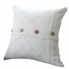 Knitting Button Fashion Throw Pillow Cases Cafe Sofa Cushion Cover Home Decor