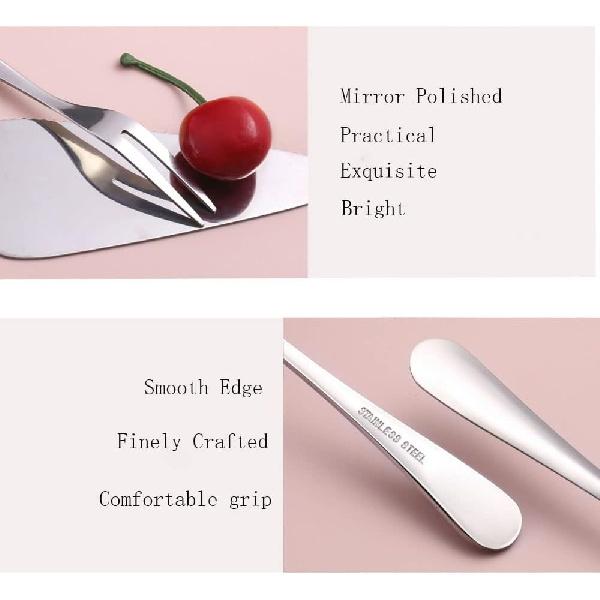 Mini Dessert Forks Stainless Steel Appetizer Forks For Fruit Cocktail Salad Cake Tasting For Party Home Restaurant (10)