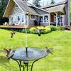 Solar Powered Water Fountain Pump Waterproof Free Standing Bird Bath Fountain with 6 Nozzles for Garden Pond Pool Outdoor